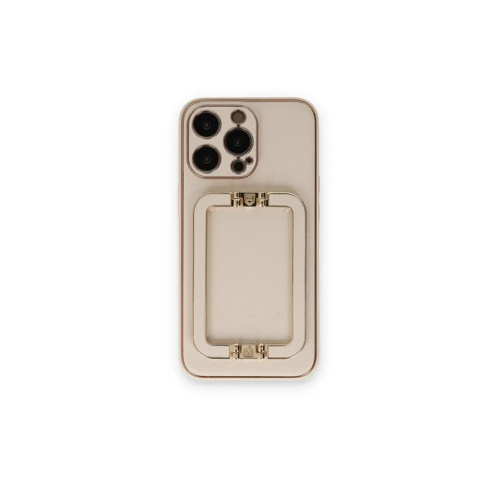 Newface Iphone 14 Pro Max Kılıf Coco Elit Kapak - Gold
