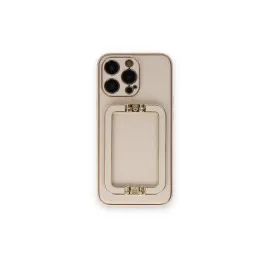 Newface Iphone 14 Pro Max Kılıf Coco Elit Kapak - Gold