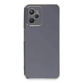 Newface Realme C35 Kılıf Volet Silikon - Mavi