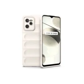 Newface Realme C35 Kılıf Optimum Silikon - Krem