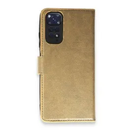 Newface Xiaomi Redmi Note 11 Pro Kılıf Trend S Plus Kapaklı Kılıf - Gold