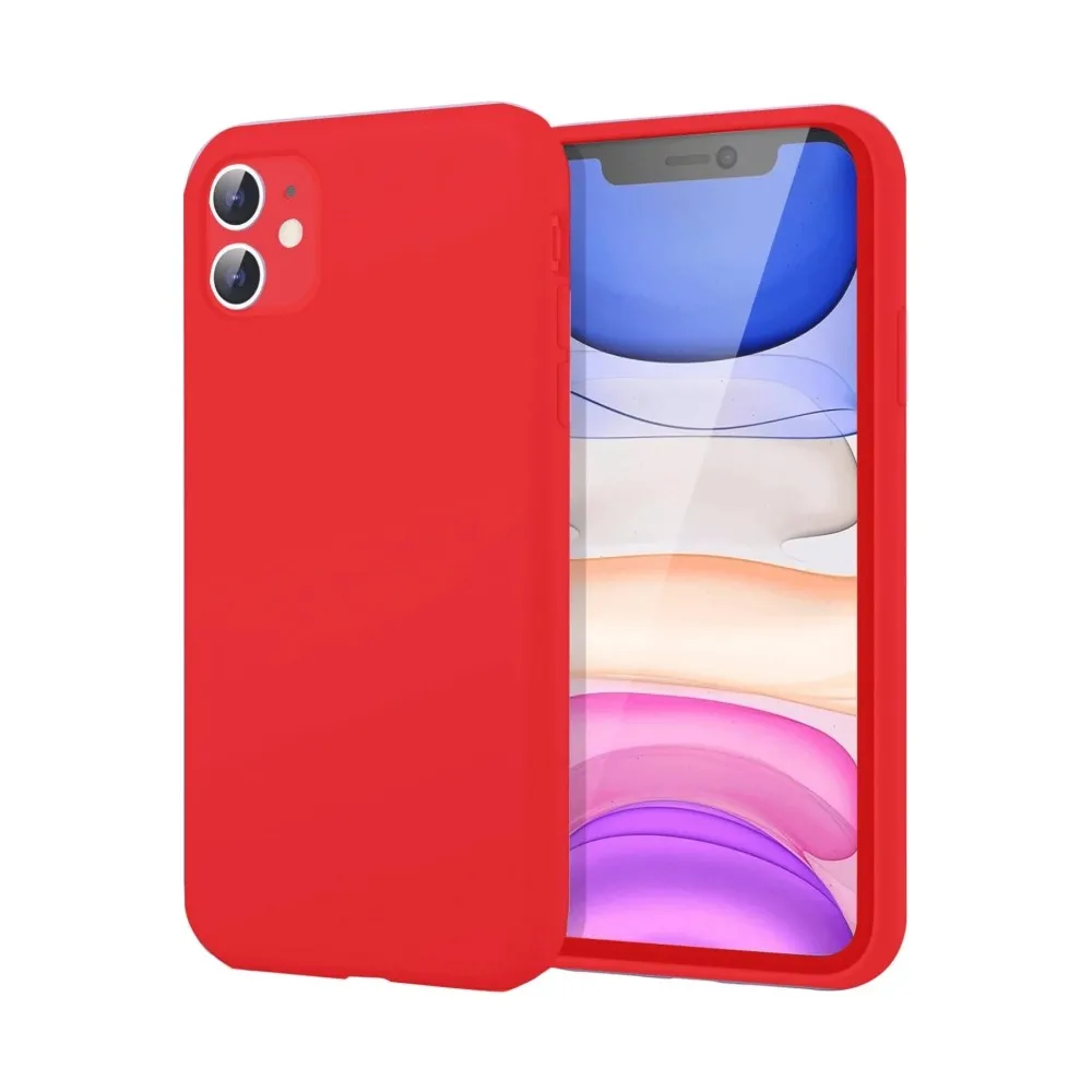 Newface Iphone 11 Kılıf First Silikon - Kırmızı