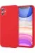 Newface Iphone 11 Kılıf First Silikon - Kırmızı