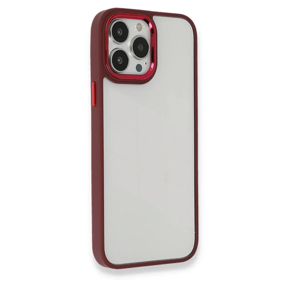 Newface Iphone 13 Pro Kılıf Dora Kapak - Kırmızı