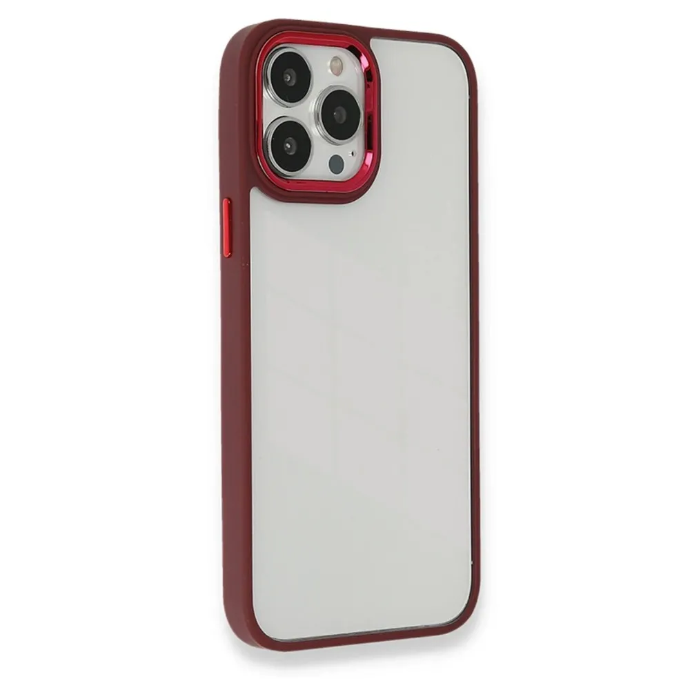 Newface Iphone 13 Pro Max Kılıf Dora Kapak - Kırmızı