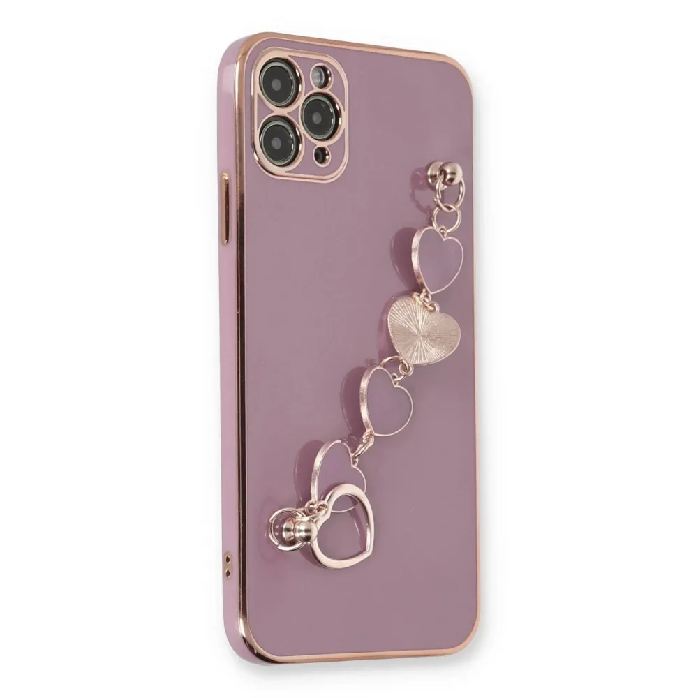 Newface Iphone 11 Pro Kılıf Esila Silikon - Mor