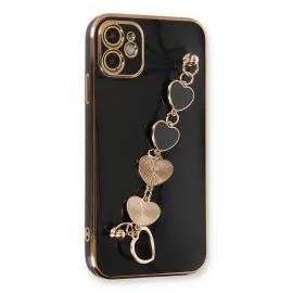 Newface Iphone 12 Kılıf Esila Silikon - Siyah