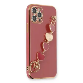 Newface Iphone 12 Pro Kılıf Esila Silikon - Kırmızı