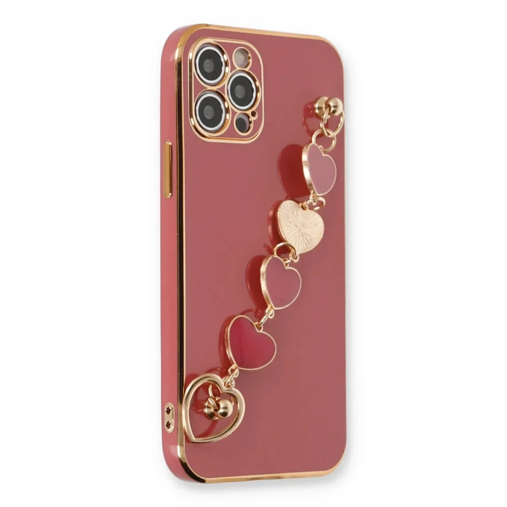 Newface Iphone 12 Pro Max Kılıf Esila Silikon - Kırmızı