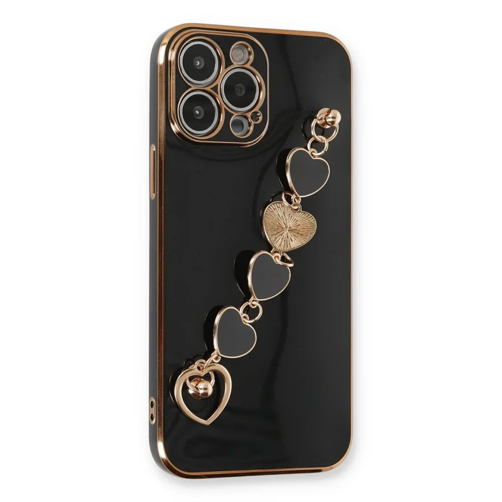 Newface Iphone 13 Pro Kılıf Esila Silikon - Siyah