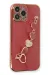 Newface Iphone 13 Pro Max Kılıf Esila Silikon - Kırmızı