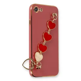 Newface Iphone 7 Kılıf Esila Silikon - Kırmızı