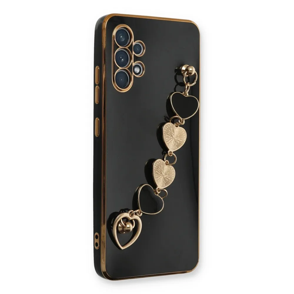 Newface Samsung Galaxy A32 Kılıf Esila Silikon - Siyah