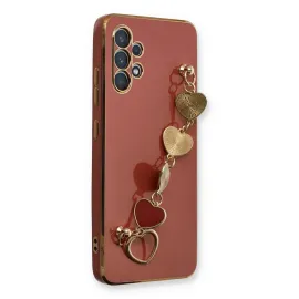 Newface Samsung Galaxy A32 Kılıf Esila Silikon - Kırmızı