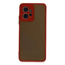 Newface Xiaomi Redmi Note 12 4G Kılıf Montreal Silikon Kapak - Kırmızı