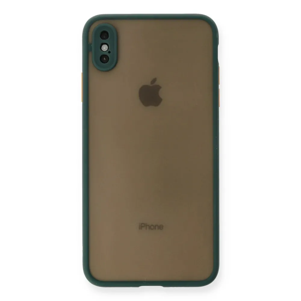 Newface Iphone Xs Max Kılıf Montreal Silikon Kapak - Yeşil