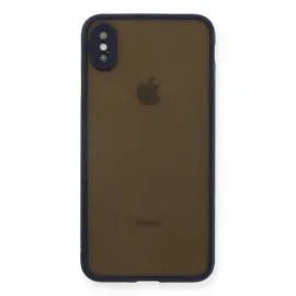Newface Iphone Xs Max Kılıf Montreal Silikon Kapak - Lacivert