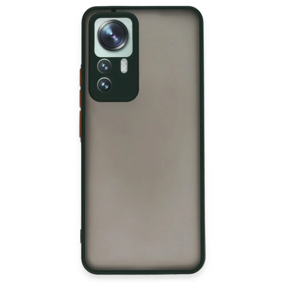 Newface Xiaomi Mi 12T Pro Kılıf Montreal Silikon Kapak - Yeşil