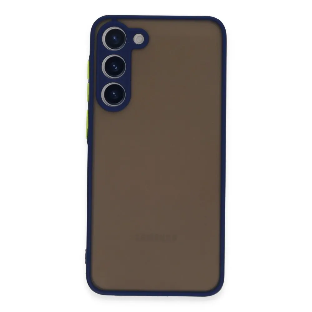 Newface Samsung Galaxy S23 Kılıf Montreal Silikon Kapak - Lacivert