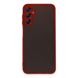 Newface Samsung Galaxy A14 4G Kılıf Montreal Silikon Kapak - Kırmızı