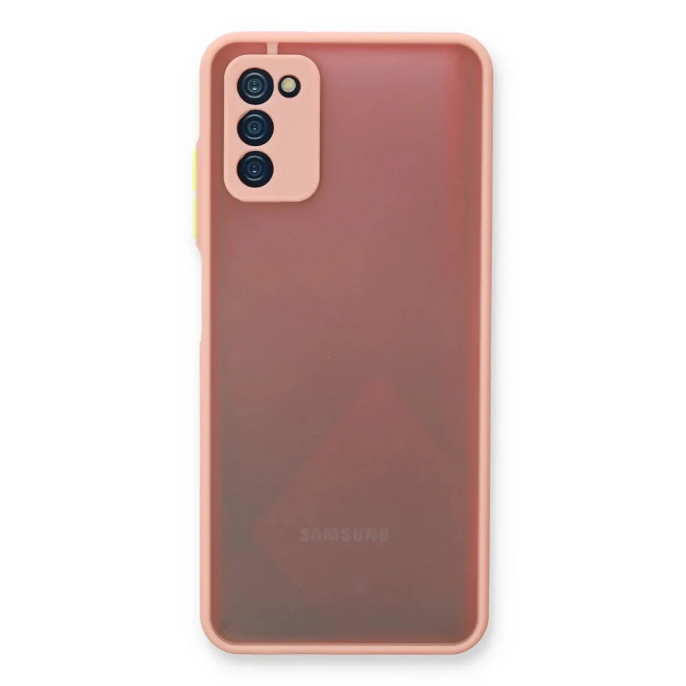 Newface Samsung Galaxy A03S Kılıf Montreal Silikon Kapak - Pembe