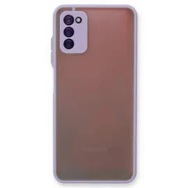 Newface Samsung Galaxy A03S Kılıf Montreal Silikon Kapak - Mor