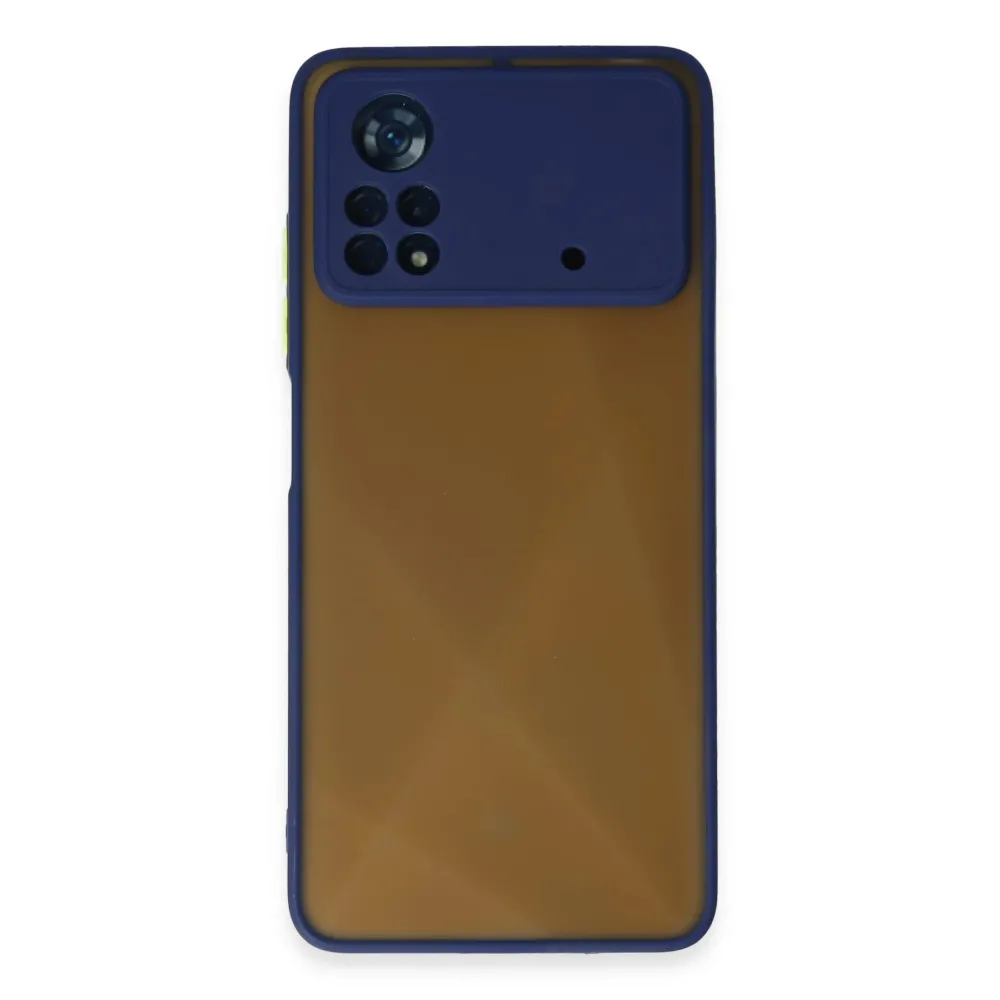 Newface Xiaomi Poco X4 Pro 5G Kılıf Montreal Silikon Kapak - Lacivert