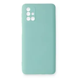 Newface Samsung Galaxy M31S Kılıf Nano içi Kadife Silikon - Turkuaz