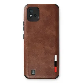 Newface Realme C11 2021 Kılıf Loop Deri Silikon - Kahverengi