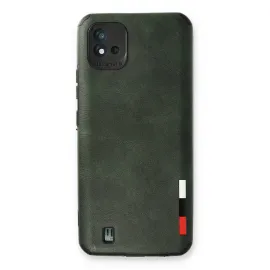 Newface Realme C11 2021 Kılıf Loop Deri Silikon - Yeşil