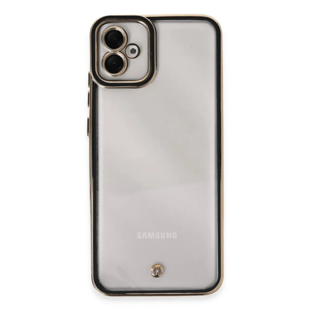 Newface Samsung Galaxy A04E Kılıf Liva Lens Silikon - Siyah