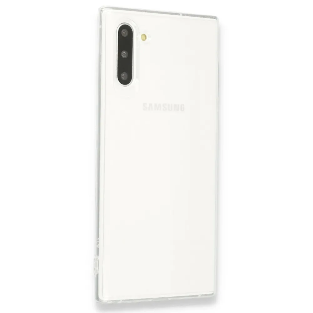 Newface Samsung Galaxy Note 10 Kılıf Lüx Şeffaf Silikon