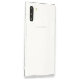 Newface Samsung Galaxy Note 10 Kılıf Lüx Şeffaf Silikon