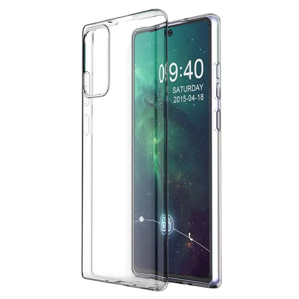 Newface Samsung Galaxy Note 20 Kılıf Lüx Şeffaf Silikon