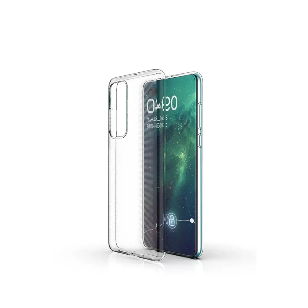 Newface Huawei P40 Kılıf Lüx Şeffaf Silikon - Şeffaf
