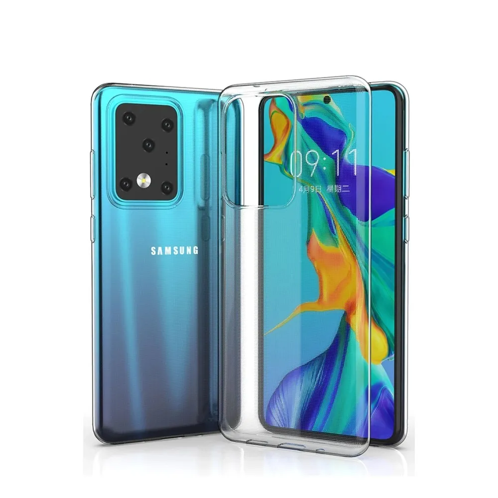 Newface Samsung Galaxy S20 Ultra Kılıf Lüx Şeffaf Silikon