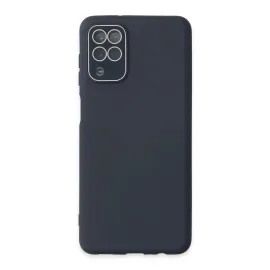 Newface Samsung Galaxy A22 Kılıf Lansman Glass Kapak - Lacivert