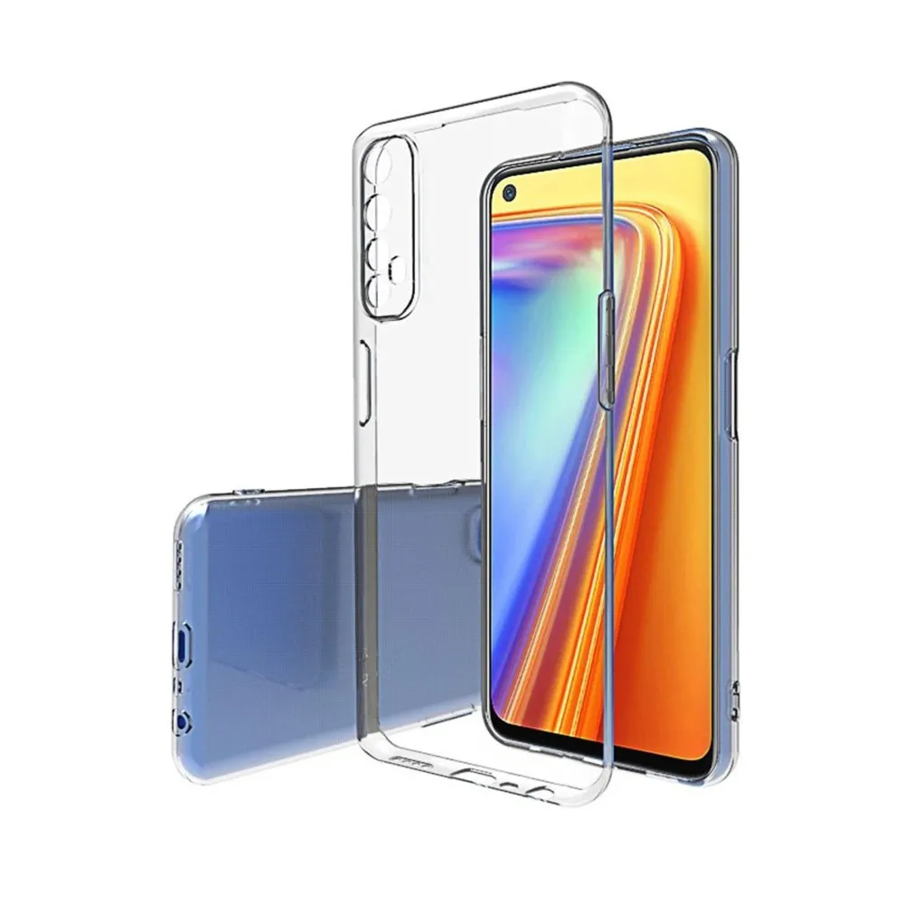 Newface Realme 7 Pro Kılıf Lüx Şeffaf Silikon - Şeffaf