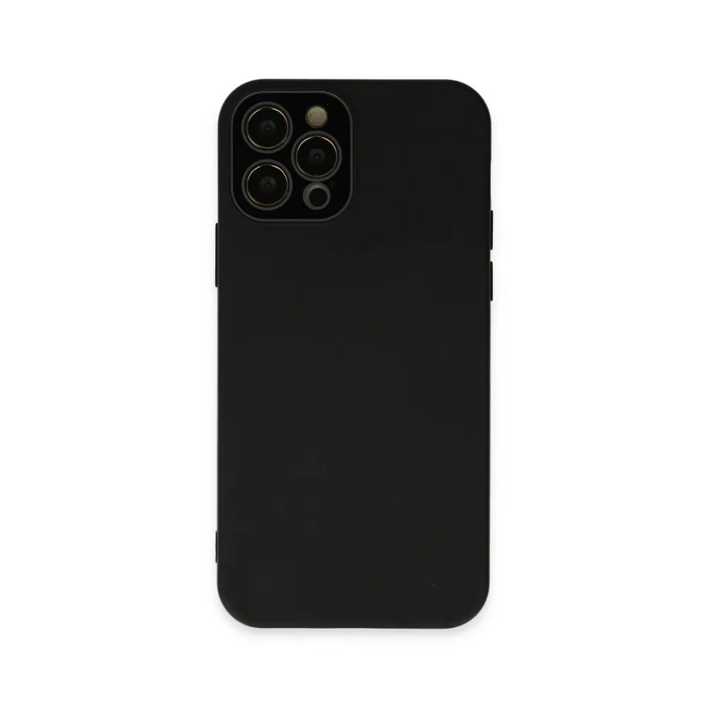 Newface Iphone 12 Pro Kılıf Lansman Glass Kapak - Siyah