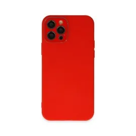 Newface Iphone 12 Pro Kılıf Lansman Glass Kapak - Kırmızı