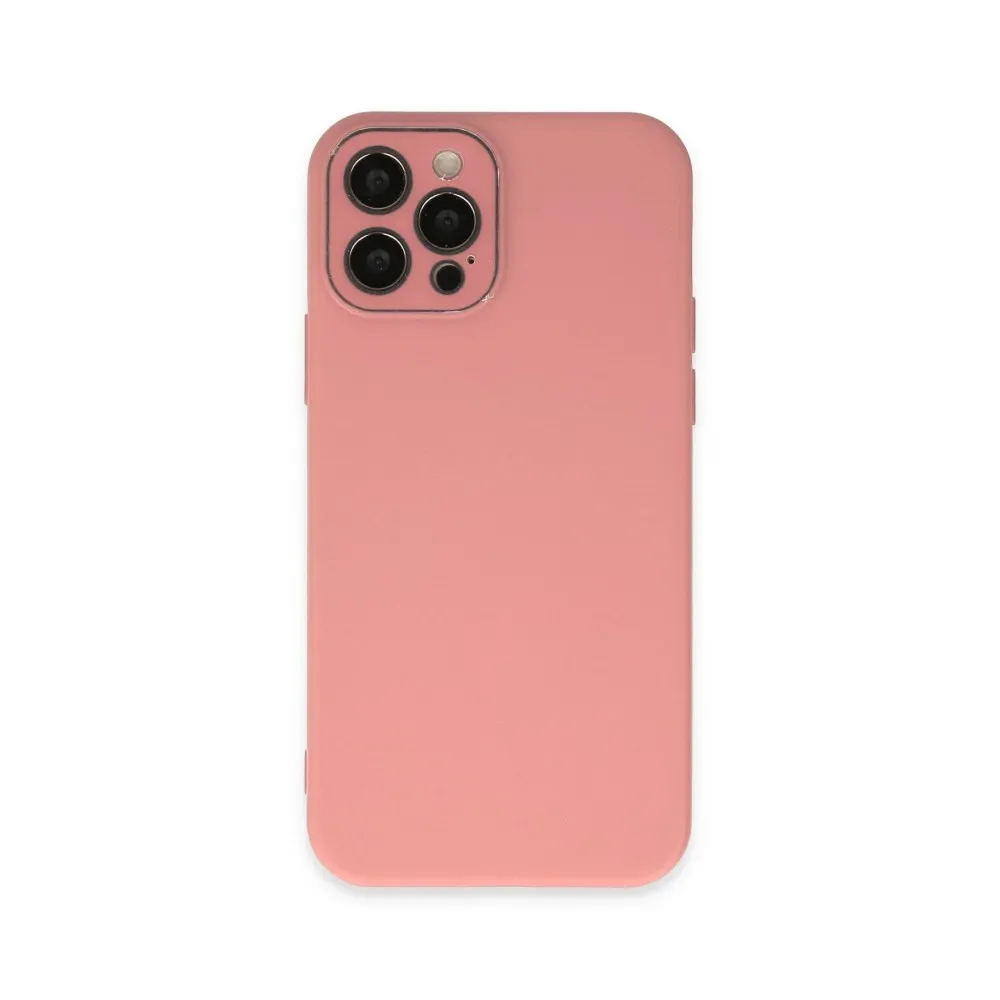 Newface Iphone 12 Pro Max Kılıf Lansman Glass Kapak - Pembe