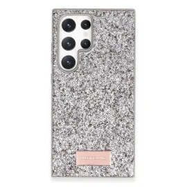 Onegif Samsung Galaxy S23 Ultra Bright Simli Kapak - Gümüş