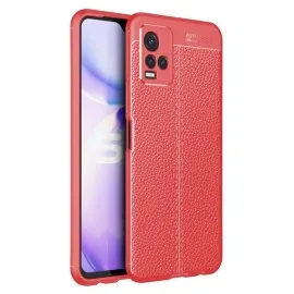 Newface Vivo Y21S Kılıf Auto Focus Kapak - Kırmızı