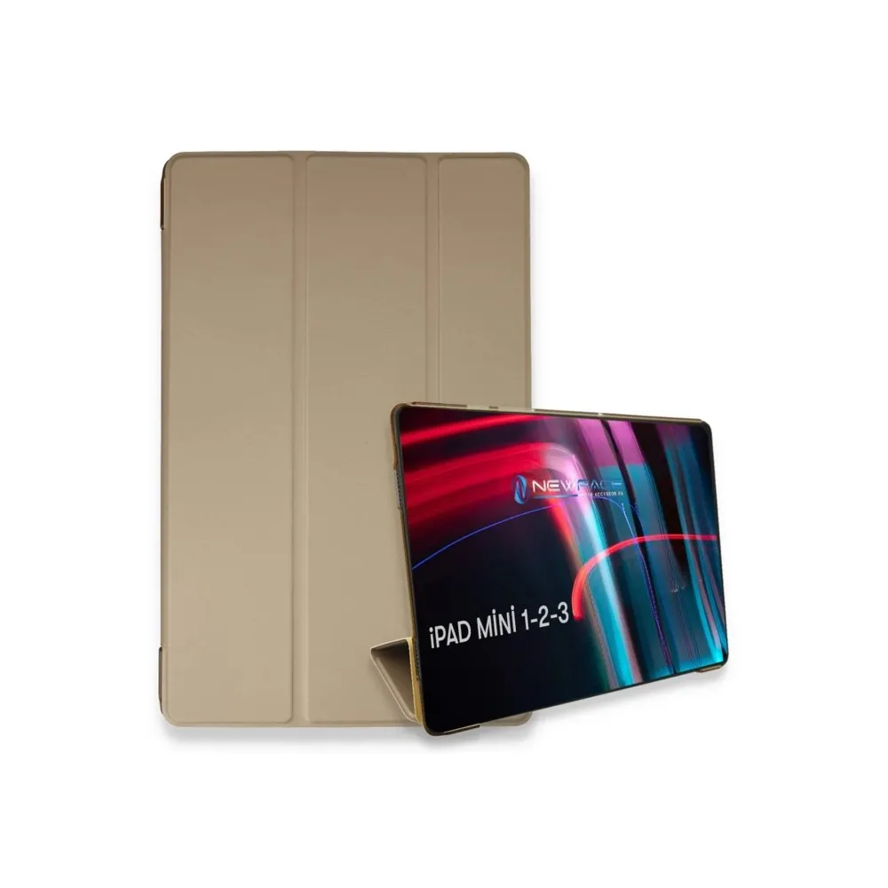 Newface Ipad Mini 3 Kılıf Tablet Smart Kılıf - Gold