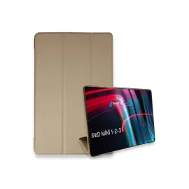 Newface iPad Mini 3 Kılıf Tablet Smart Kılıf - Gold