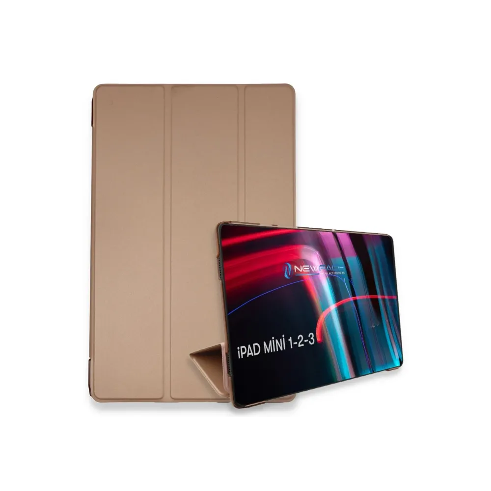Newface iPad Mini 3 Kılıf Tablet Smart Kılıf - Rose Gold