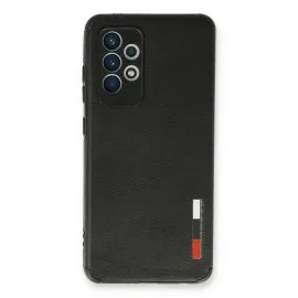 Newface Samsung Galaxy A33 5G Kılıf Loop Deri Silikon - Siyah