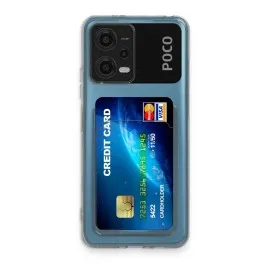 Newface Xiaomi Poco X5 5G Kılıf Kart Şeffaf Silikon - Şeffaf