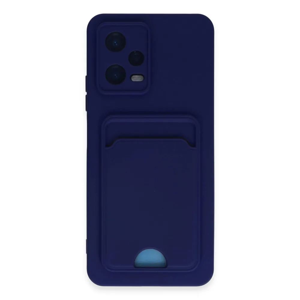 Newface Xiaomi Poco X5 5G Kılıf Kelvin Kartvizitli Silikon - Lacivert