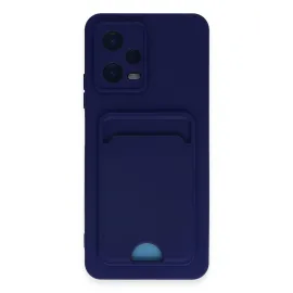 Newface Xiaomi Poco X5 5G Kılıf Kelvin Kartvizitli Silikon - Lacivert